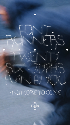 Font Runner exchange type specimen